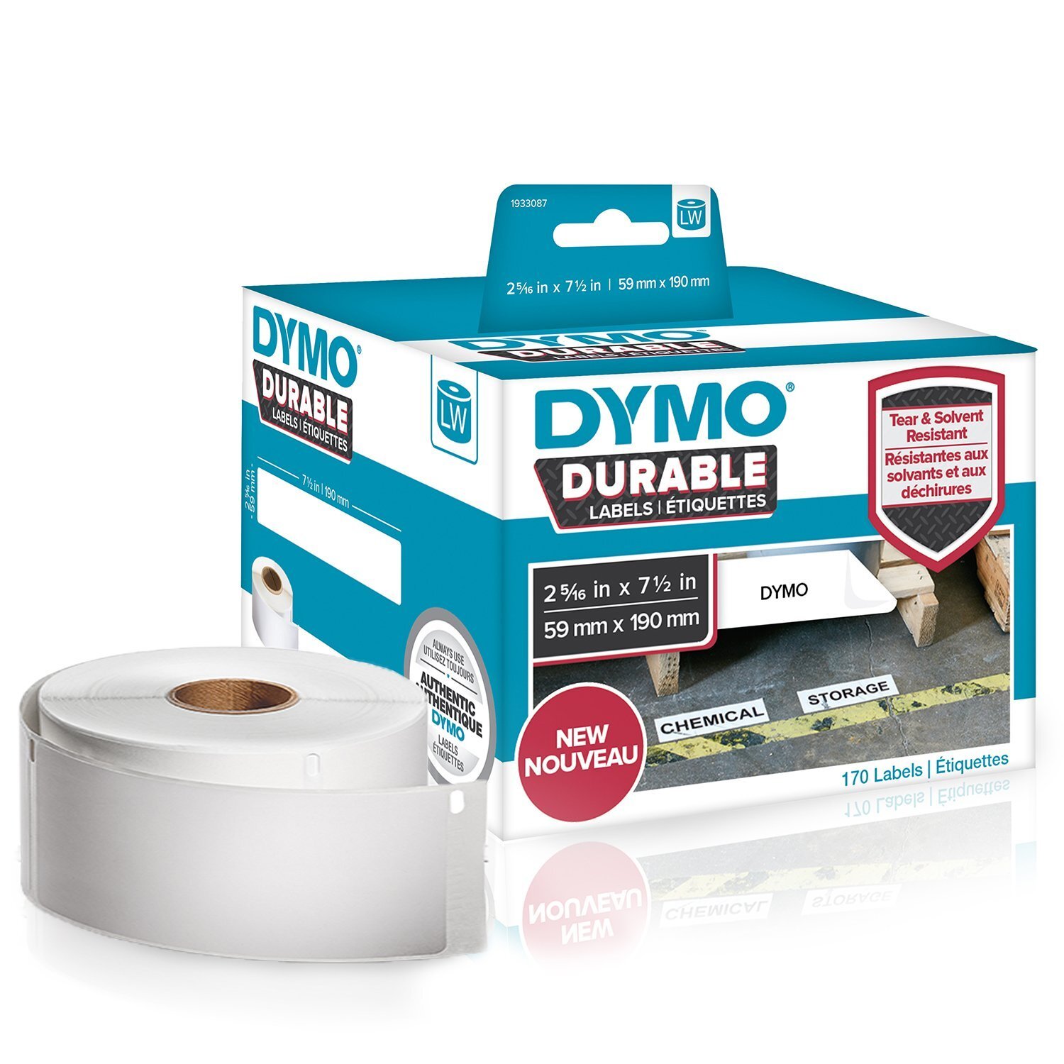 DYMO LW - LW duurzame labels - 59 x 190 mm - 1933087