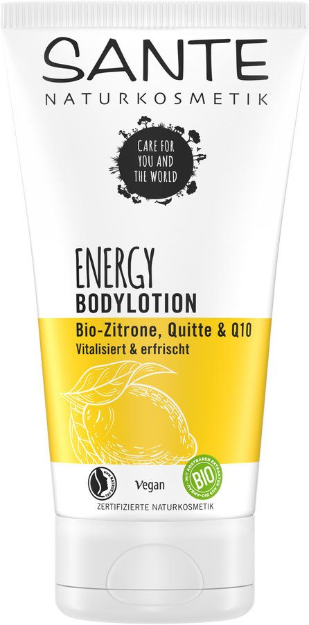 SANTE Energy Organic Lemon & Quince Lotion 150ml - Women's Moisturizing Body Lotion