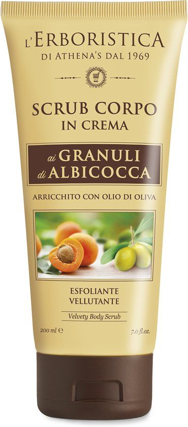 L'erboristica Bodyscrub met amandelpit korrels 200 ml