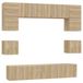 vidaXL Ensemble de meubles TV 8 pièces Chêne Sonoma