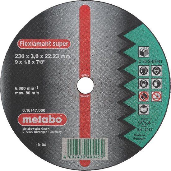 Metabo accessoires Metabo Flexiamant super 230x3,0x22,2 steen