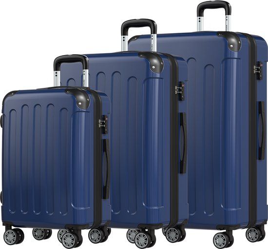 TRVLMORE Kofferset - 3 Delig - Donkerblauw