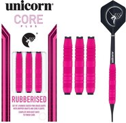 Unicorn Core Plus Rubberised Pink Soft Tip - Red - Dartpijlen