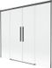 Mexen Rox paroi de douche 2 pièces coulissant 170 x 150 cm, transparent, gris gun brossé