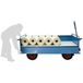 FIMM Industriële aanhangwagen met plaatwerkgordijnen - Draagvermogen 1000kg