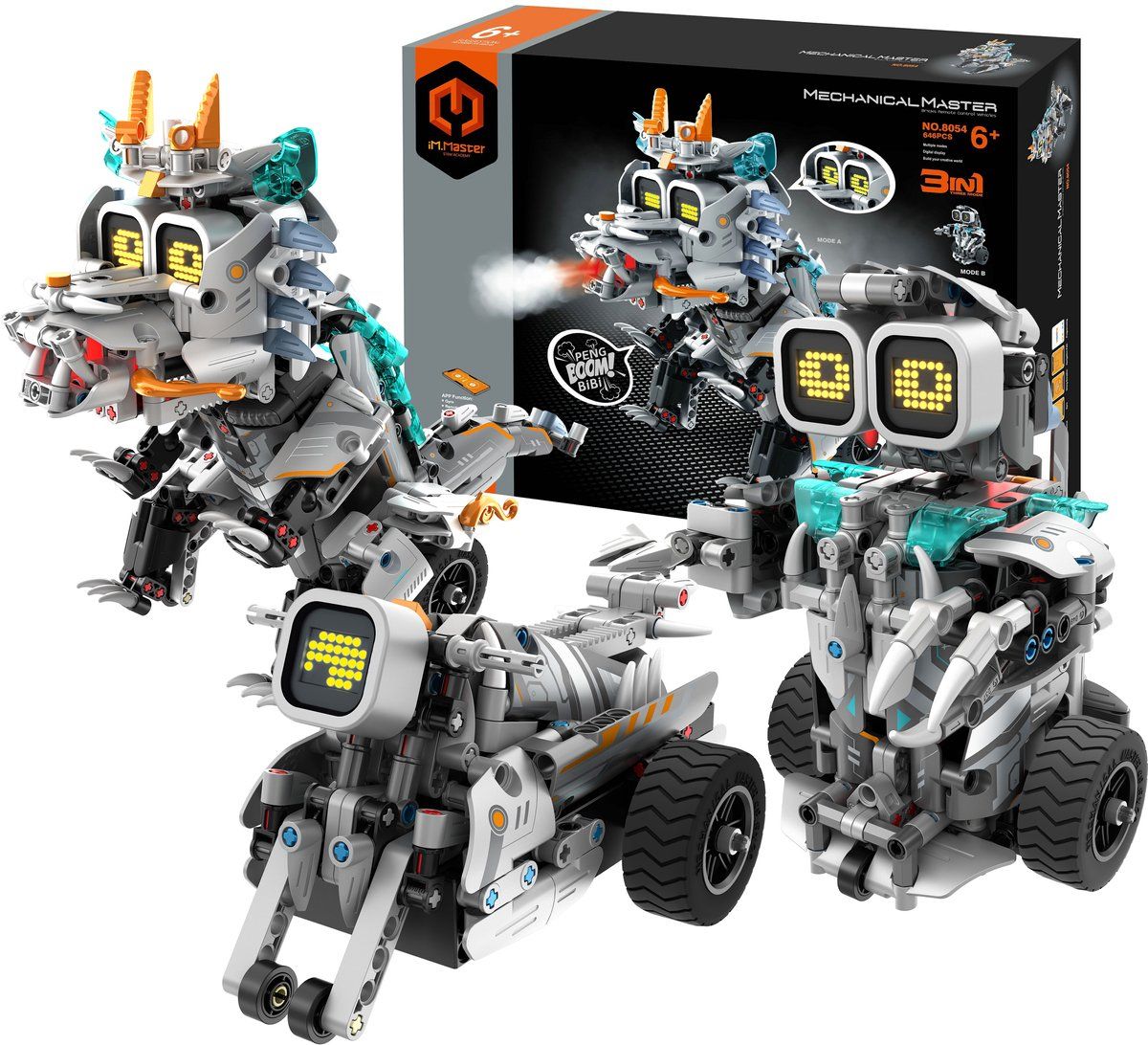 Gear2Play iM.Master – 2.4G R/C 3-in-1 Programmeerbare Robot Bouwpakket