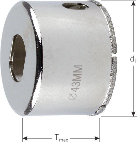 Rotec Diamant tegelboorkroon 22,0 mm