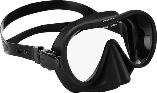 Atlantis Panama Zwembril - Duikbril - Snorkelmasker - Volwassenen - Zwart