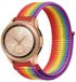 Strap-it Nylon Bracelet - Convient pour Samsung Galaxy Watch 42mm - Arc-en-ciel