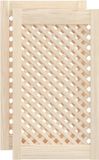 vidaXL Portes d'armoire - 2 pièces - 39,5x69 cm - Pin massif
