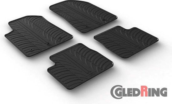 Gledring Rubbermatten Alfa Romeo Giulietta 2014- (T profiel 4-delig + montageclips)