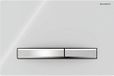 Geberit Sigma50 bedieningsplaat - wit - Dual flush - Rechthoek - 5 jaar garantie