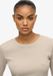 Superdry Garment Dyed Athletic Essentials geribd topje met logo Dames Lange mouwen shirts Off Grey Maat 8