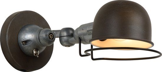 Lucide HONORE Wandlamp - 1xE14 - Roest bruin