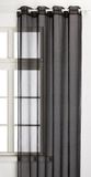 Lovely STOF Monna Vitrage - 160 x 200 cm - Zwart - 100% Polyester