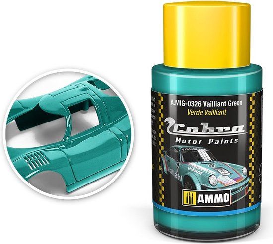AMMO MIG 0326 Cobra Motor Paints - Vialliant Green - Matt - Acryl - 30ml