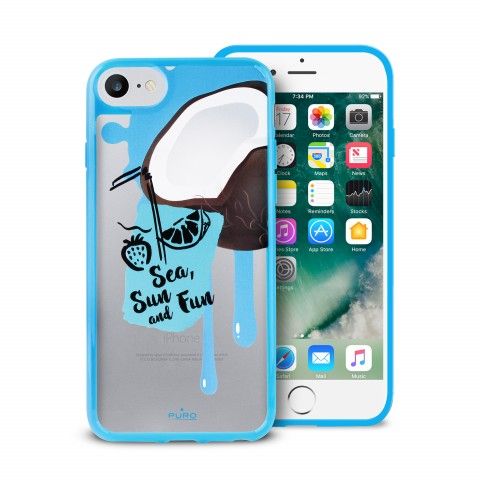 Puro IPC747SJCNUTLBLUE - Mobiele telefoon behuizing - iPhone 6/6s/7 - multi