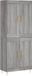 vidaXL Hoge kast 69,5x34x180 cm bewerkt hout grijs sonoma eikenkleurig