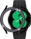 Strap-it Diamond PC Hard Case – Geschikt voor Samsung Galaxy Watch 4 44mm – Full Protect – Zwart