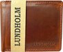 Lundholm leren heren portemonnee met RFID anti-skim - cognac