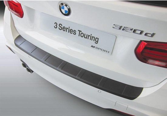 RGM ABS Achterbumper Beschermlijst BMW 3-Serie F31 Touring 9/2012- 'M-Sport' 'Ribbed' Zwart