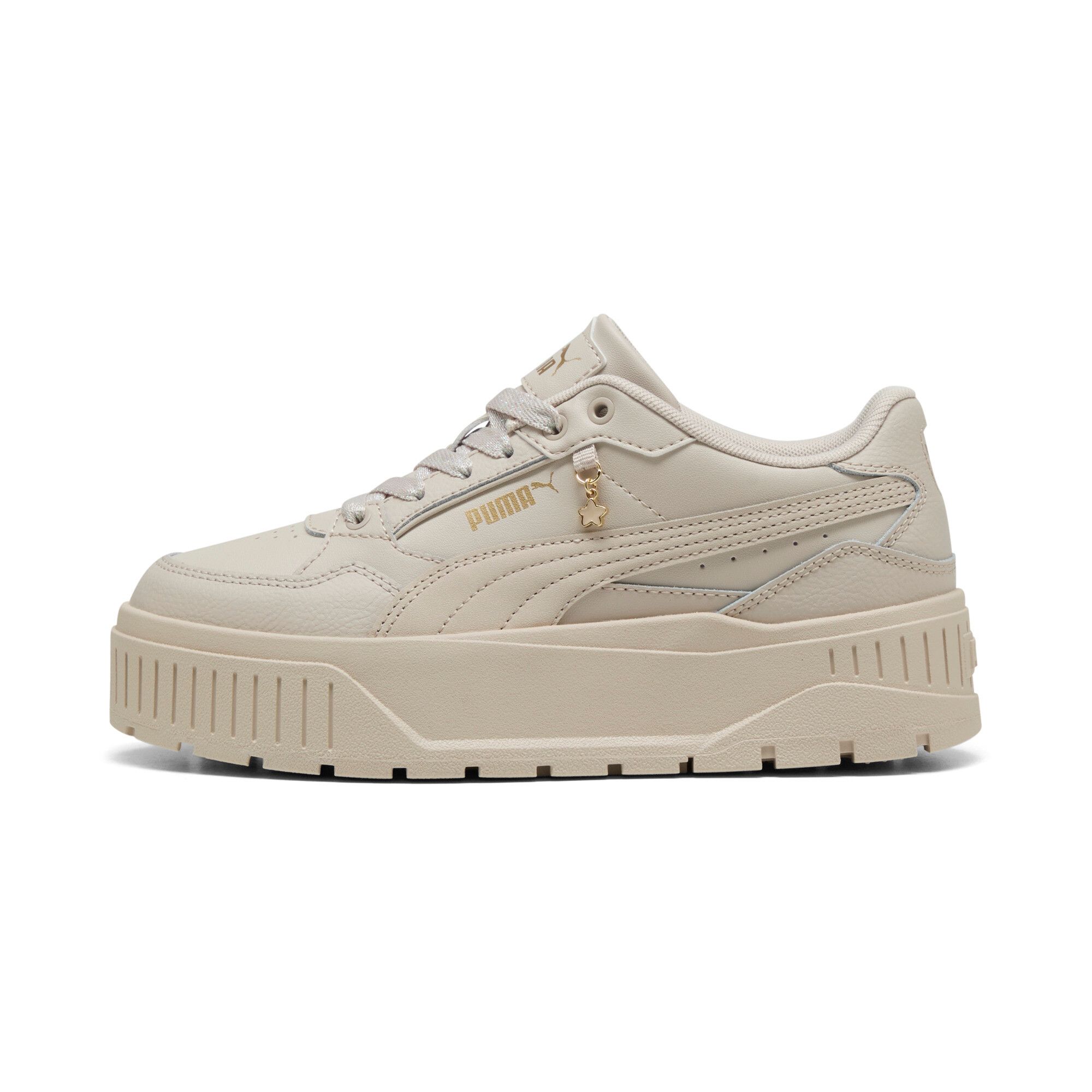 PUMA Karmen II Idol Charm sneakers voor jongeren 38.5, Silver Fog Gold Beige