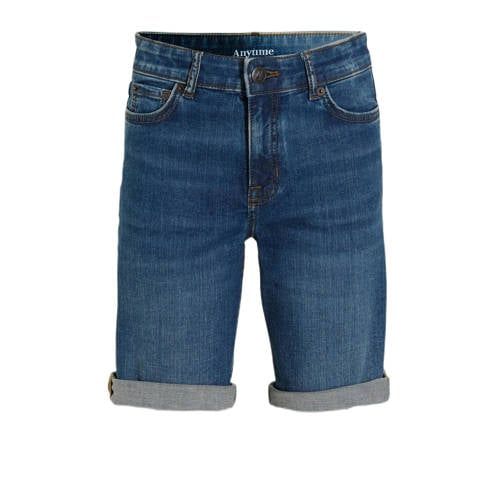 Anytime denim short blauw