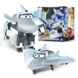 Super Wings Transformer Supercharged Traver vliegtuig, ca. 12,7 cm hoog, kinderpop, speelgoedvliegtuig en robotfiguur voor jongens en meisjes vanaf 3 jaar