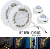 ABC-LED Kast / Bed LED verlichting - 2x strip met bewegingssensor - Warm Wit