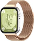 Strap-it Milanees gevlochten RVS bandje met magneetsluiting - rosé goud