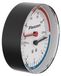 Thermomètre manomètre avec vanne d'arrêt, diamètre 80 mm, raccord 1/2", laiton