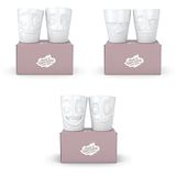 FIFTYEIGHT PRODUCTS Tassen - Set van 2 bekers - met verbijsterd en vrolijk gezicht - set nr 2 - Porselein