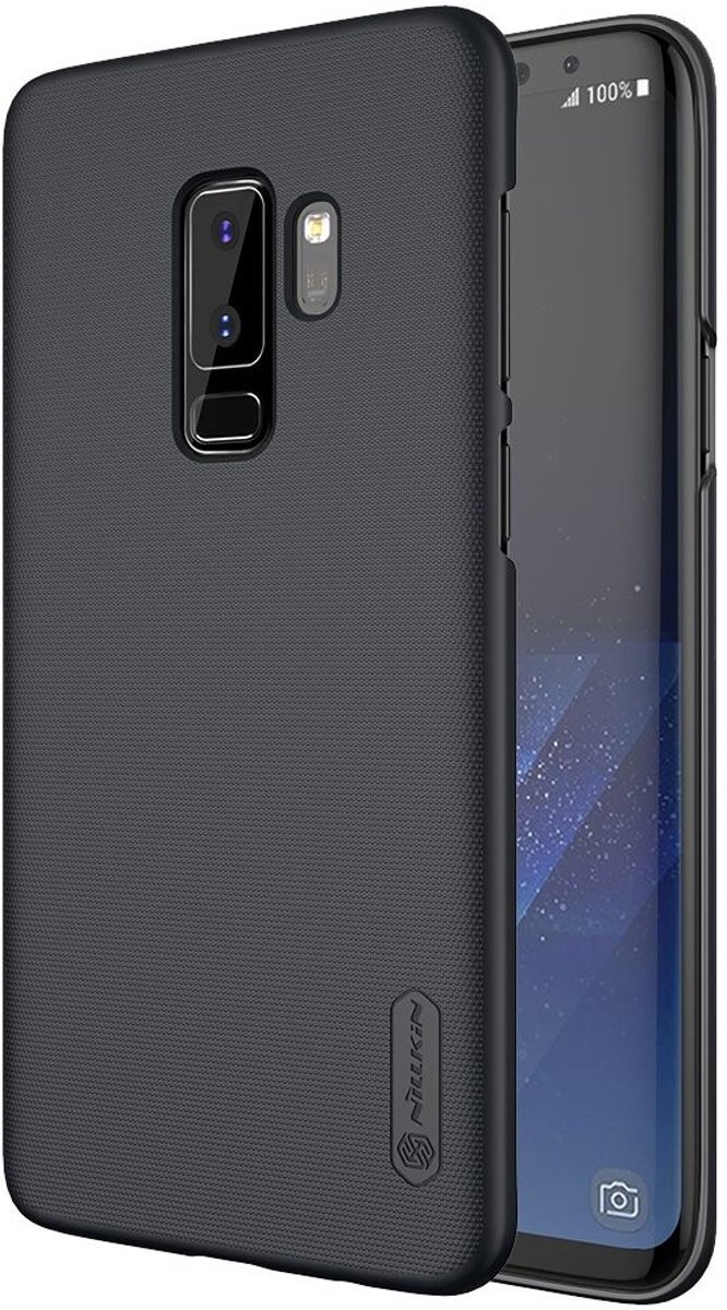 Nillkin Backcover Samsung Galaxy S9 Plus - Super Frosted Shield - Black voor Galaxy S9 Plus zwart
