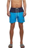 Urban Classics Block Zwemshorts Heren XL Turquoise/Blauw
