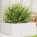 Maison Exclusive Jardinière Blanc, 60x60x23 cm, bois massif, pin