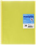 Grafoplás 39833060 - Spiraalmappen A4 met envelop geel en 30 hoezen