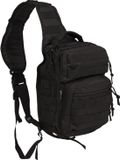 Mil-Tec US Assault Pack One Strap Small Backpack Slingbag Zwart