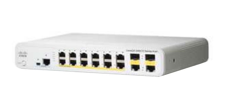 Cisco Catalyst WS-C2960C-12PC-L - Netwerk switch - Wit