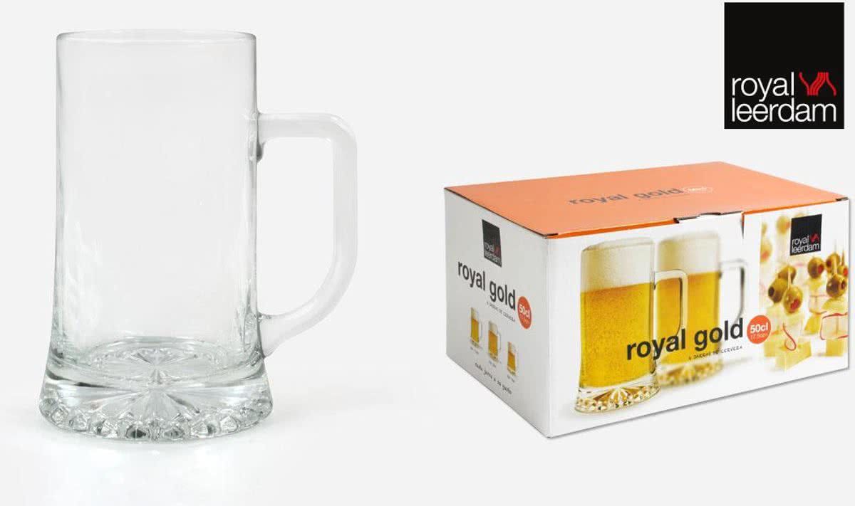 Royal Leerdam Royal Gold bierpul - 50CL - 6 stuks