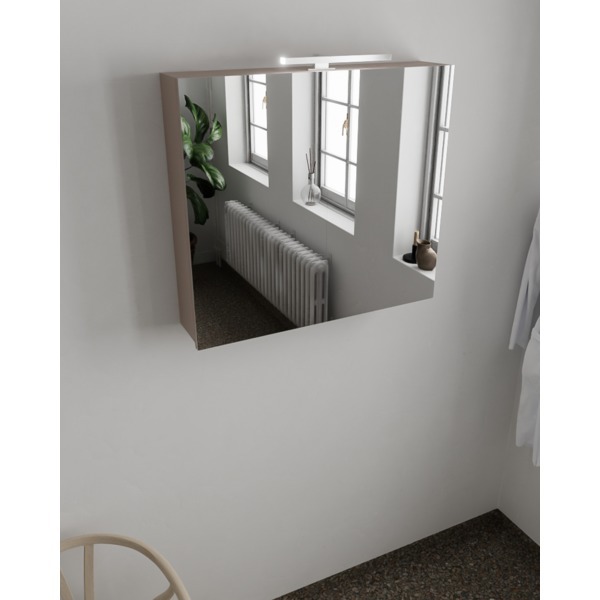 Mondiaz CUBB spiegelkast 80x70x17cm kleur smoke met 2 deuren NV76341911