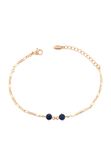 Gaya Leo E-Commerce Ltd. Gaya Bracelet 17 cm Koper Kristal Blauw Rose Gold Navy