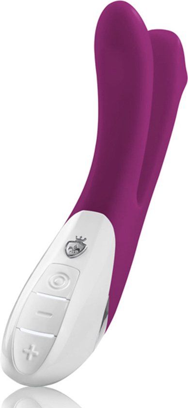 Mystim Bon Aparte Rabbit Vibrator - Burgundy - Silicone - Ambidextrous