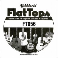 D'Addario 056 Phosphor Bronze Acoustic Guitar Single String