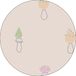 Bonateks Tapis de souris rond imprimé numériquement, base antidérapante, pour bureau et maison, diamètre : 22 cm