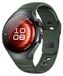 Wigento Huawei Watch 5 46mm: Groene siliconen vervangingsband met stippenpatroon en gesp