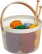 Merkloos Relaxdays Opbergmand - metaal - rond - wit