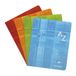 Clairefontaine 63749CC Alphabetical Folder, Stapled, 17 x 22 cm, 96 Pages, Small Grid, White Paper, 90 g, Laminated Cover, Random Color