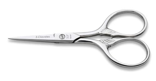 3 Claveles 63 - Embroidery Scissors, Horn, 3.5"