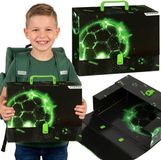 sarcia.eu Euro-Trade Voetbal, stevige schoolmap met XXL-handvat voor knutselwerkjes voor een speler A4 9 cm