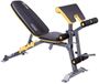 HMS LS3061 Gewichthefferbank - Multipositie - Met Preacher Curl - Verstelbaar - Zwart/Geel